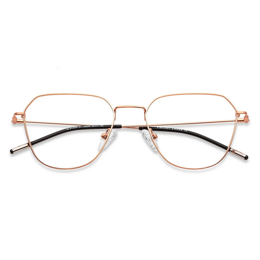 Vincent Chase Online Rose Gold Full Rim Geometric left side