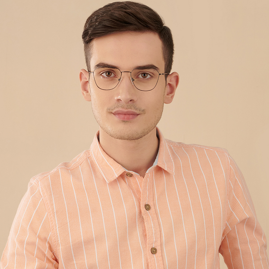 Vincent Chase Online Mid Gunmetal Full Rim Geometric right side