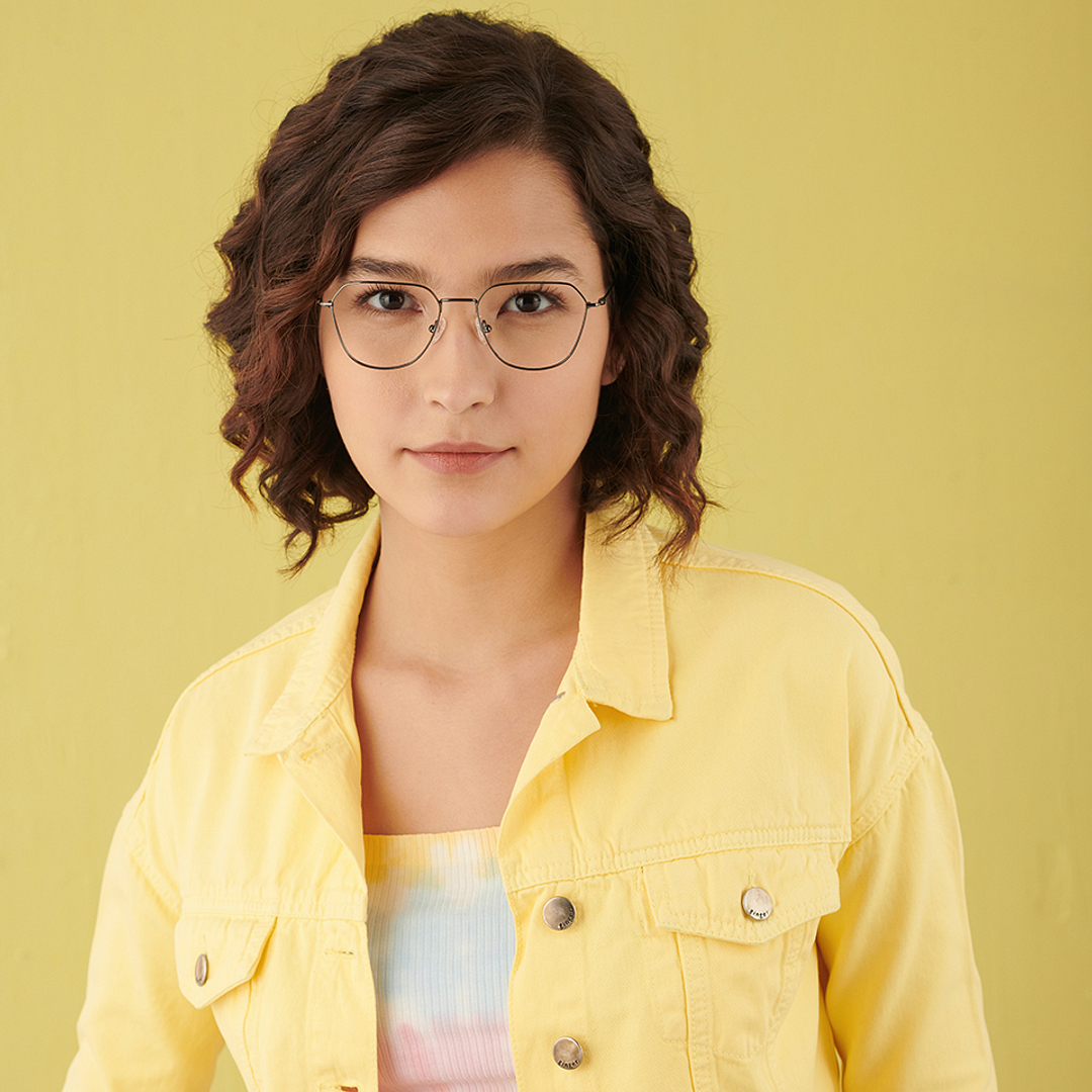 Vincent Chase Online Mid Gunmetal Full Rim Geometric left side
