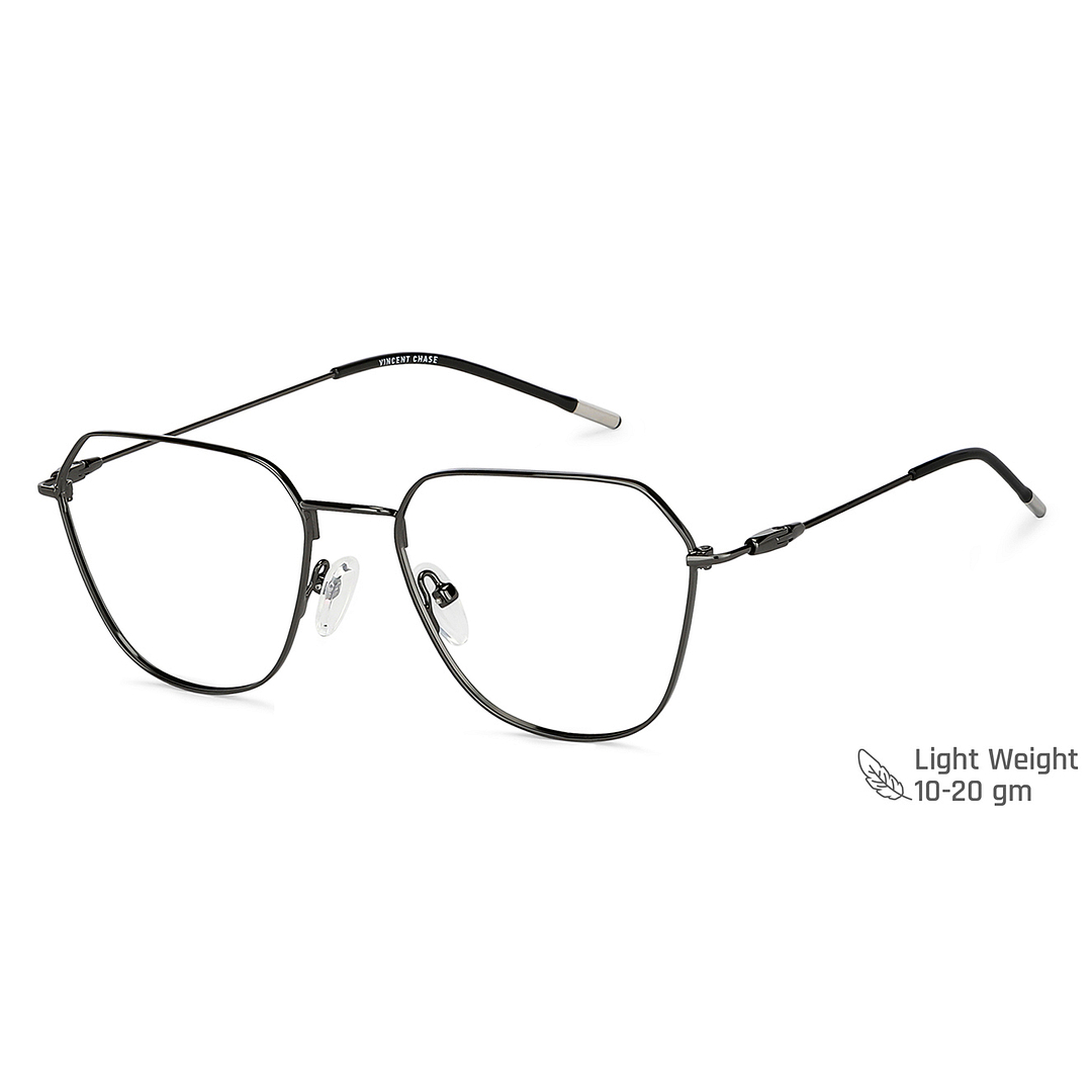 Vincent Chase Online Mid Gunmetal Full Rim Geometric left side
