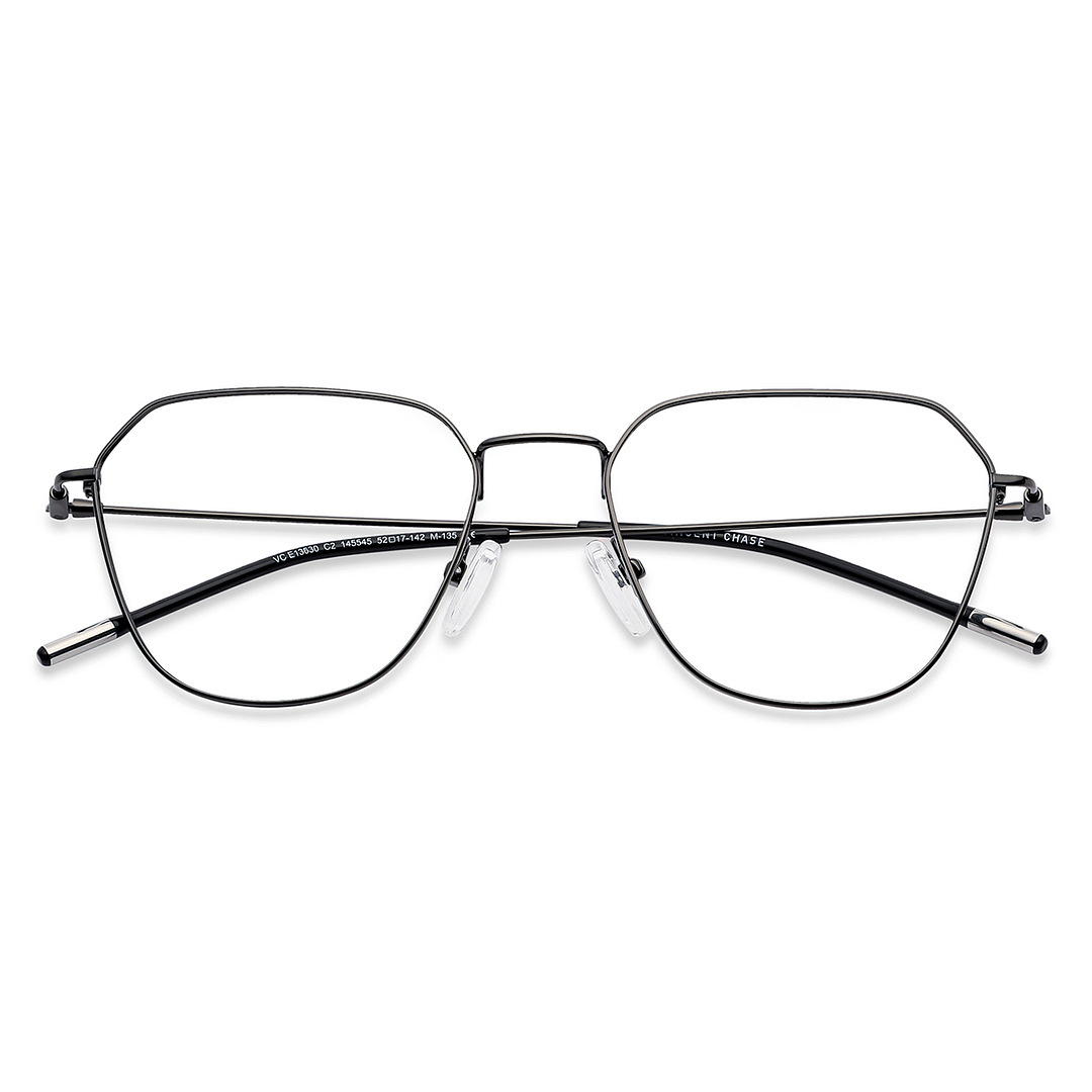 Vincent Chase Online Mid Gunmetal Full Rim Geometric left side