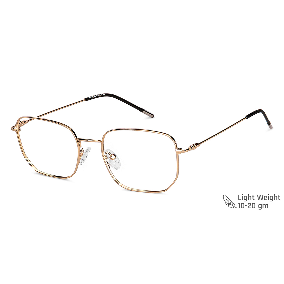 Vincent Chase Online Gold Full Rim Geometric left side