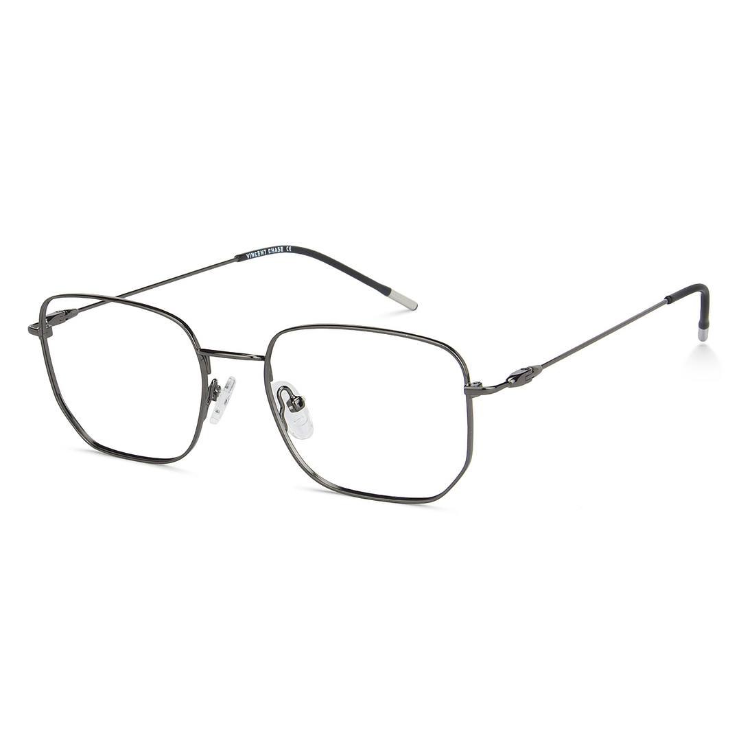 Vincent Chase Online Mid Gunmetal Full Rim Geometric left side