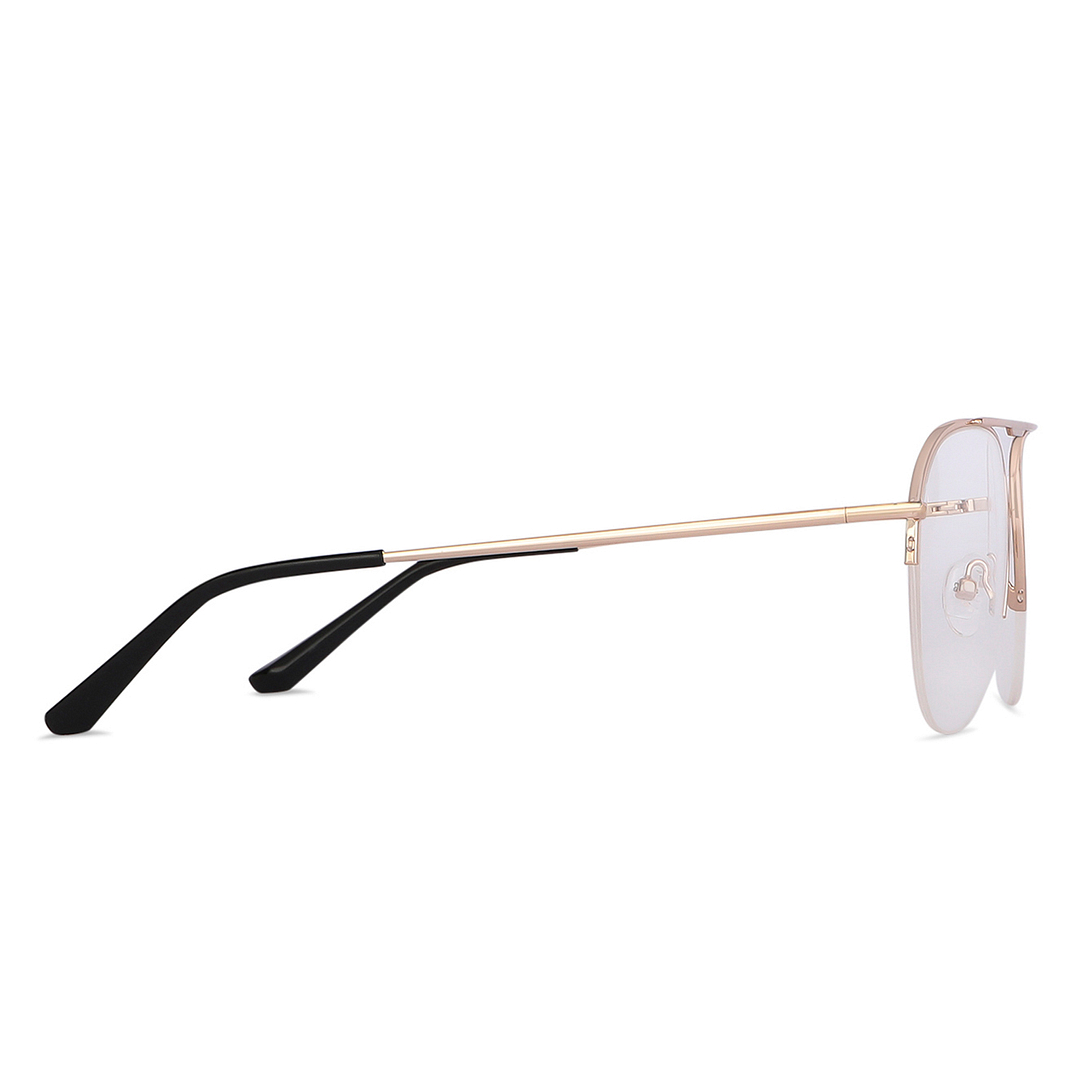Vincent Chase Online Gold Half Rim Aviator left side