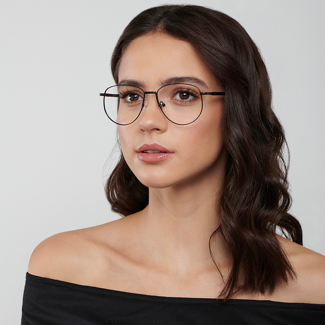 Vincent Chase Online Black Full Rim Aviator right side