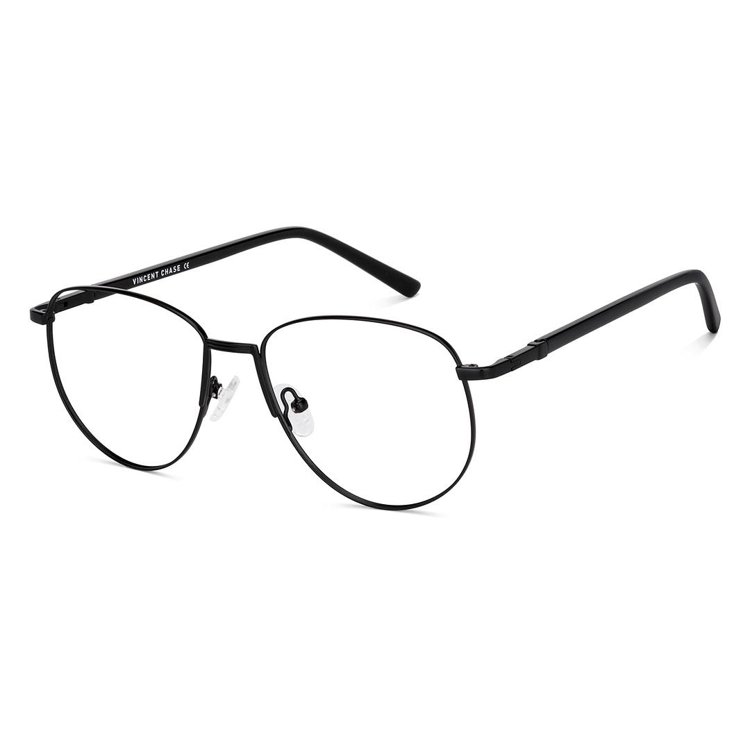Vincent Chase Online Black Full Rim Aviator right side