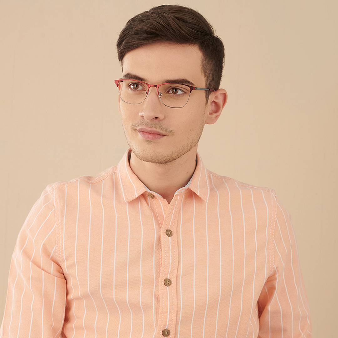 Vincent Chase Online Mid Gunmetal Full Rim Square left side