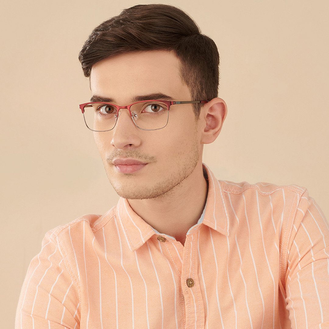 Vincent Chase Online Mid Gunmetal Full Rim Square left side