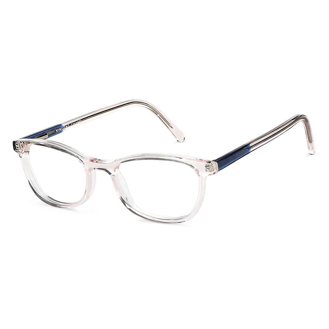 Vincent Chase Crystal Transparent Full Rim Rectangle right side