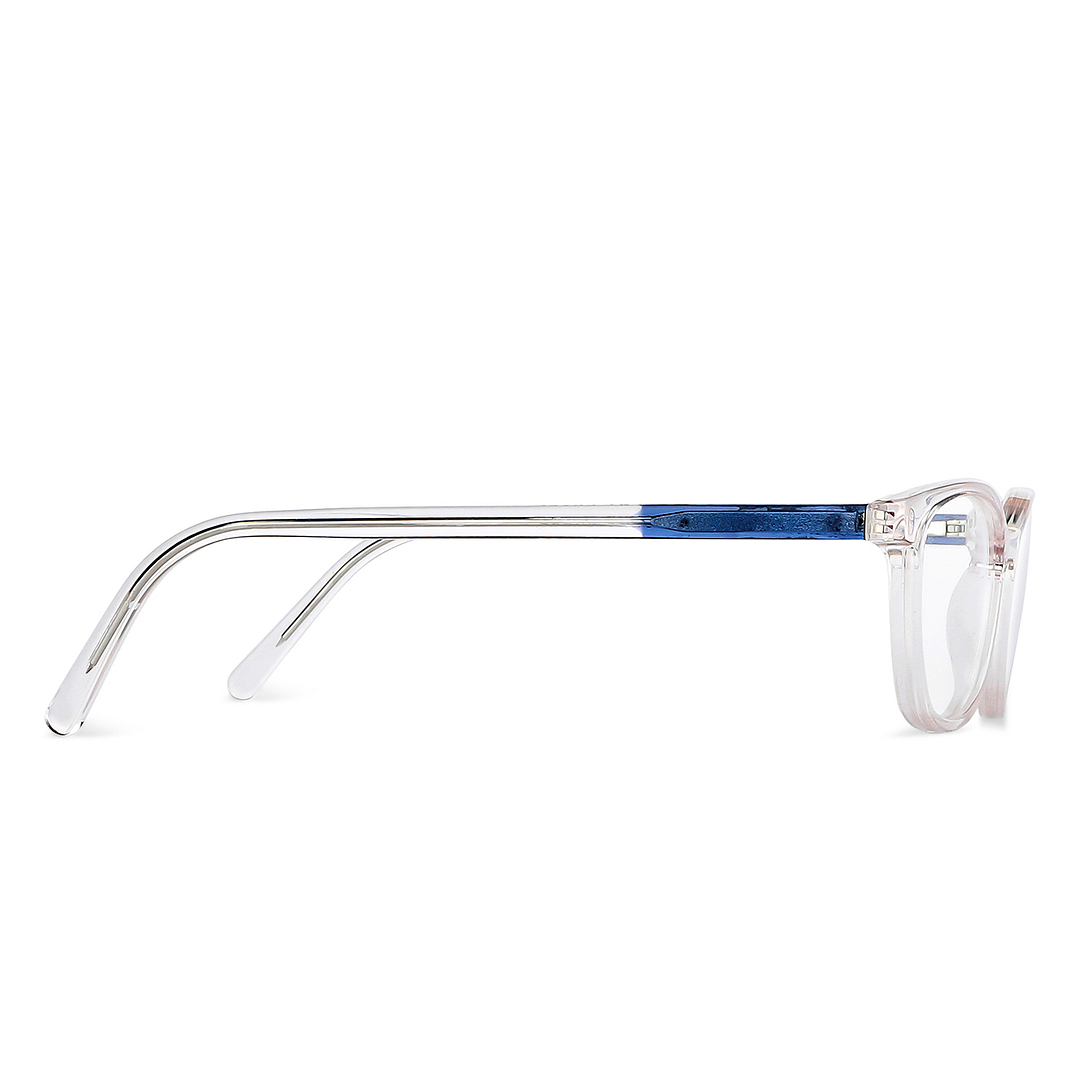 Vincent Chase Crystal Transparent Full Rim Rectangle left side