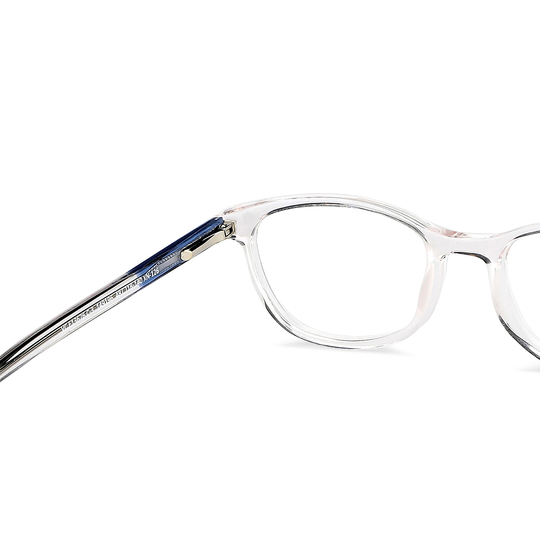 Vincent Chase Crystal Transparent Full Rim Rectangle right side