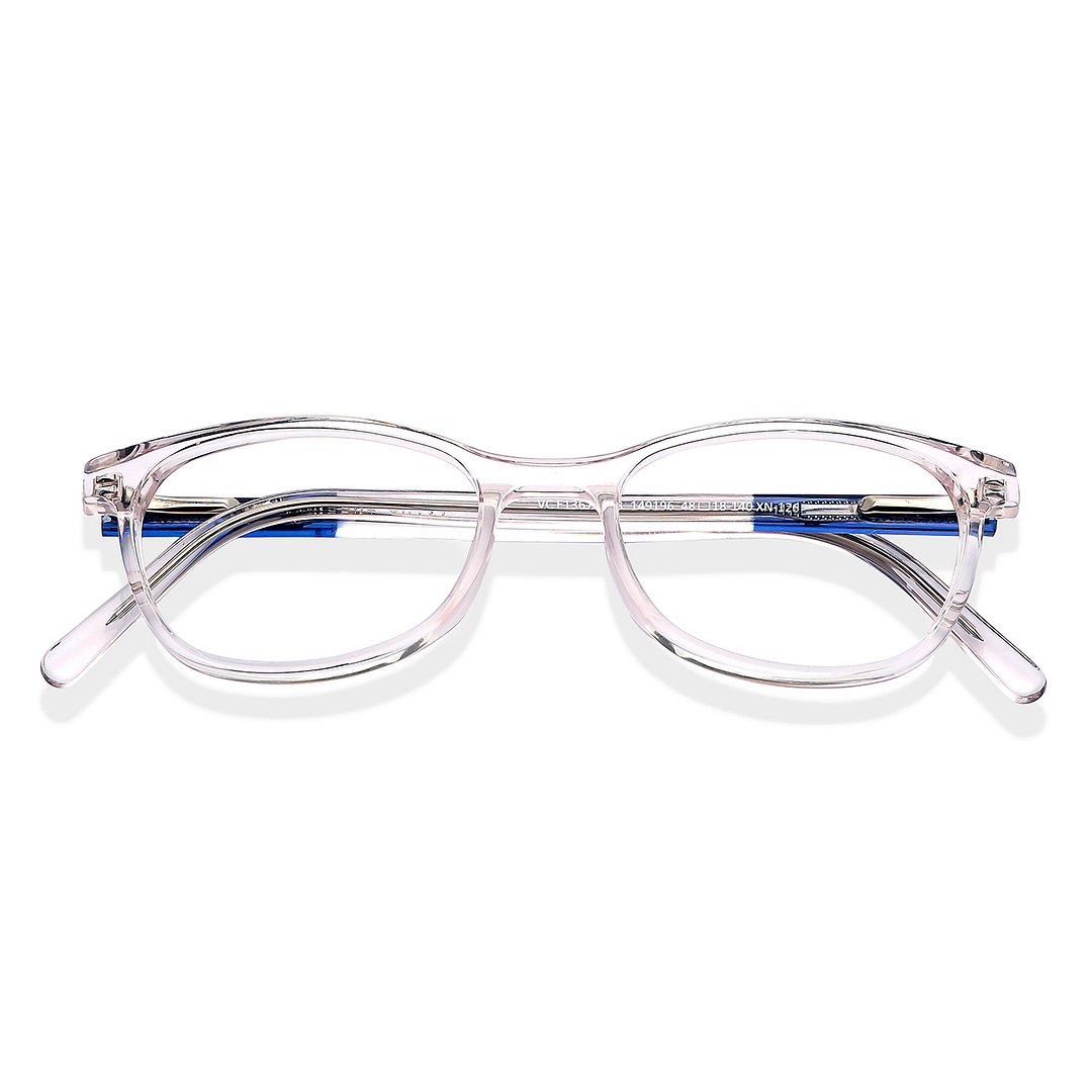Vincent Chase Crystal Transparent Full Rim Rectangle left side