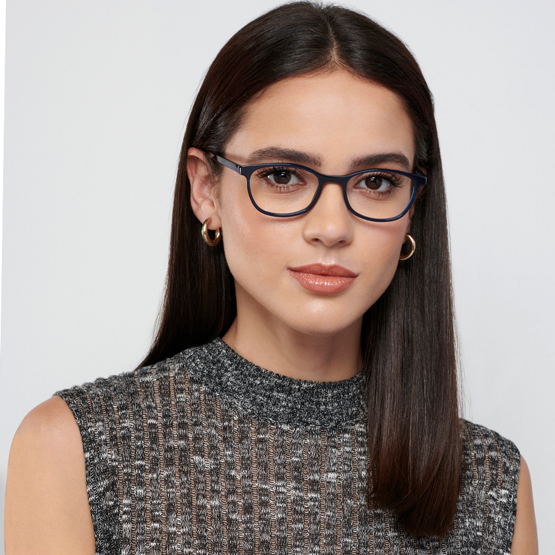 Vincent Chase Online Sky Blue Full Rim Rectangle left side