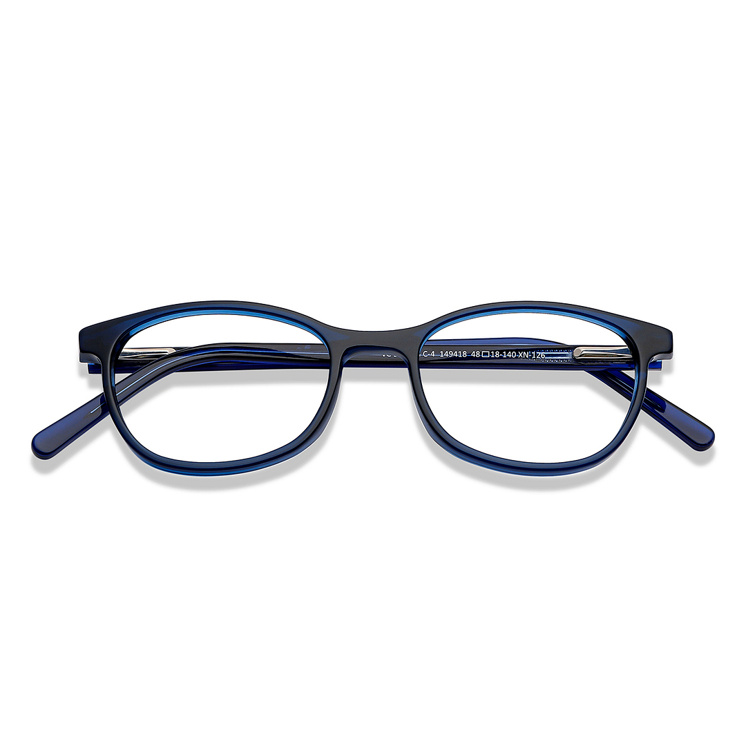 Vincent Chase Online Sky Blue Full Rim Rectangle left side