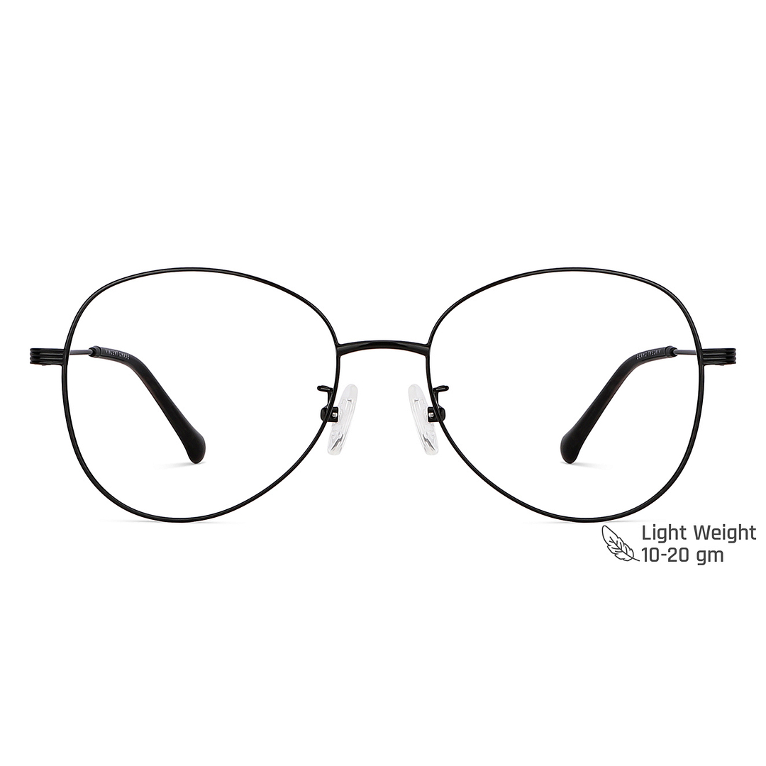 Vincent Chase Online Black Full Rim Round left side