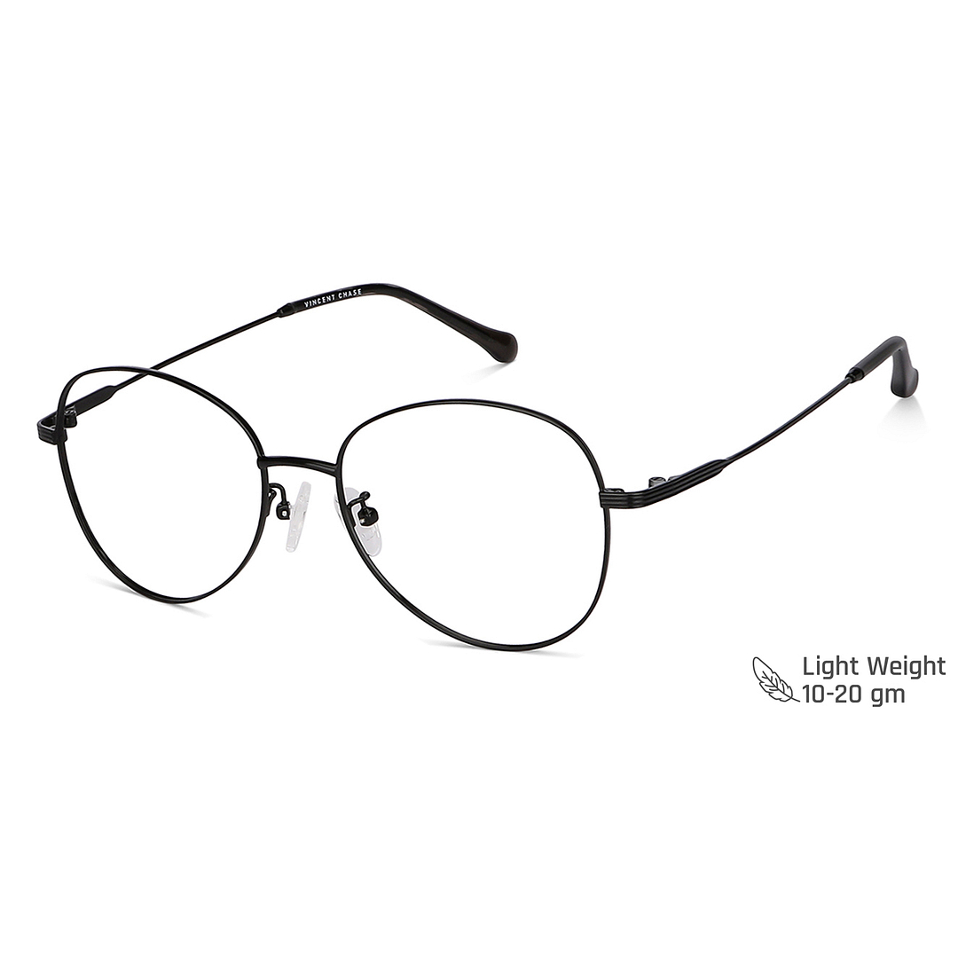 Vincent Chase Online Black Full Rim Round right side