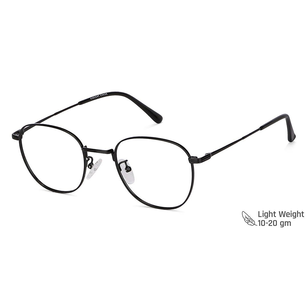 Vincent Chase Online Black Full Rim Round left side