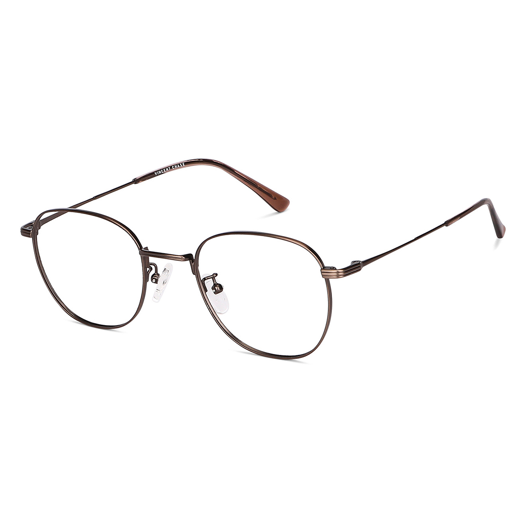 Vincent Chase Online Light Brown Full Rim Round right side