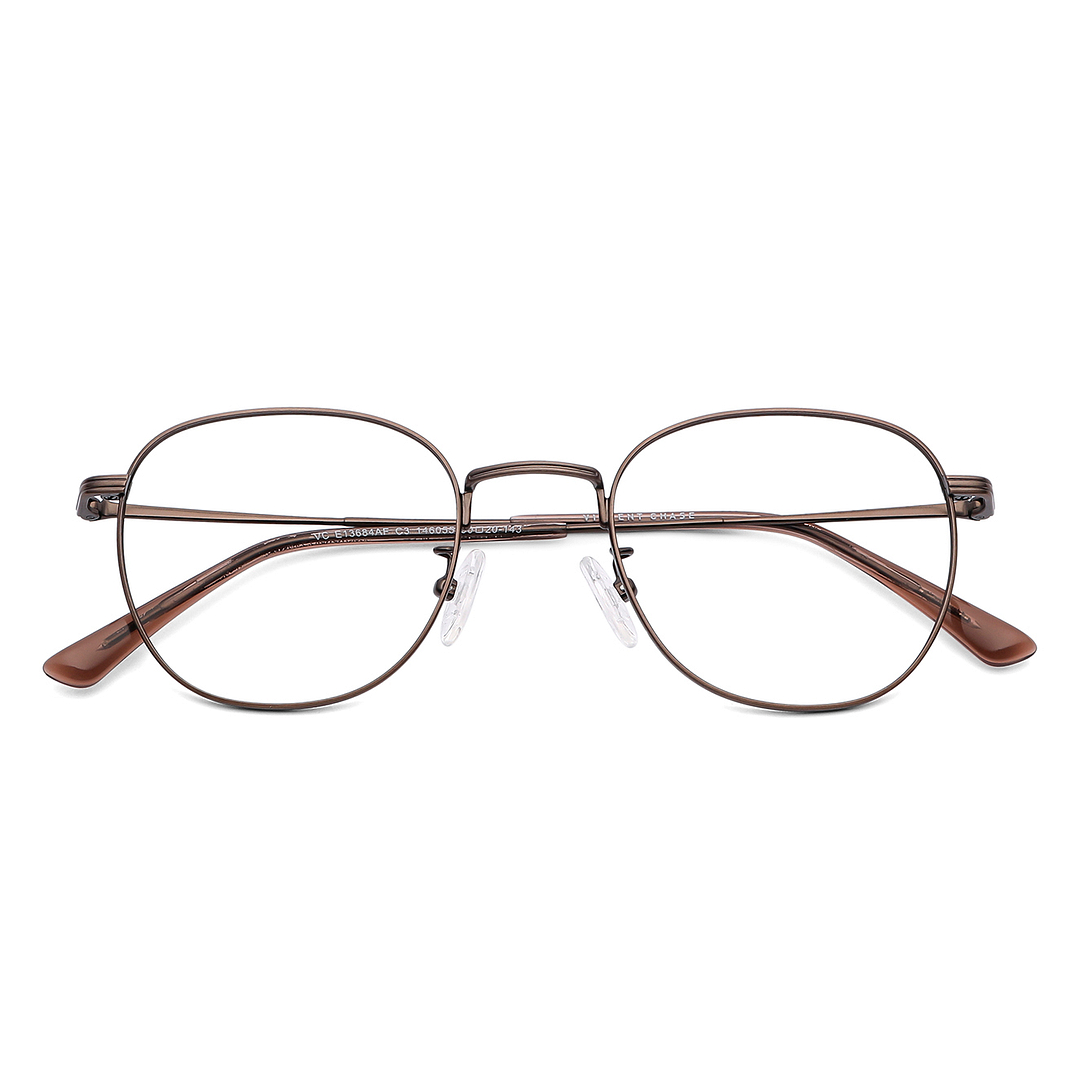 Vincent Chase Online Light Brown Full Rim Round left side