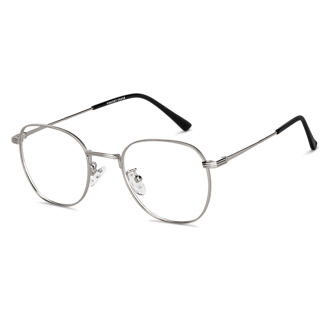 Vincent Chase Online Silver Full Rim Round right side