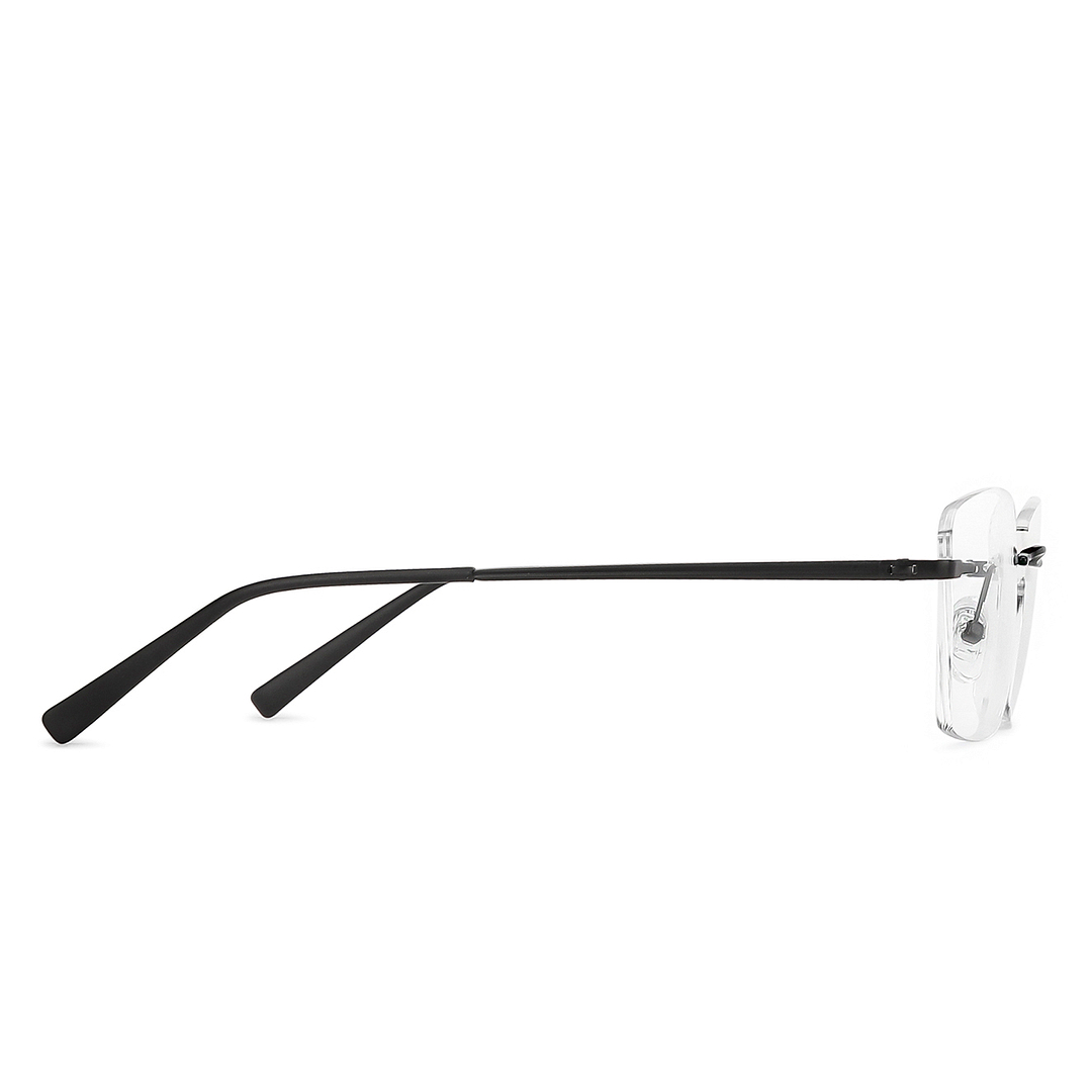 Vincent Chase Online Black Rimless Square left side