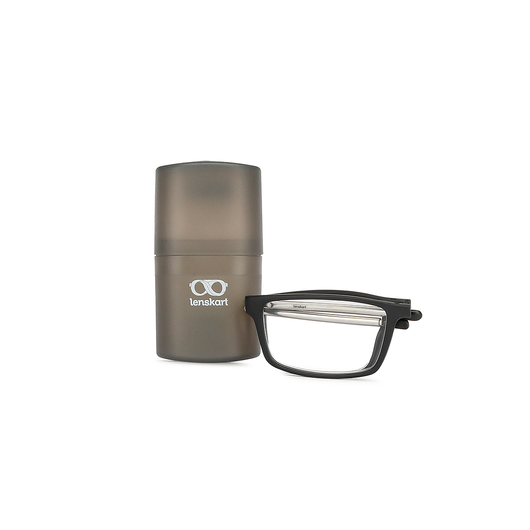 LENSKART PREMIUM READERS Black Black Full Rim Rectangle LENSKART PREMIUM READERS LK E13688 Only for 1 5 Prefitted Powers left side