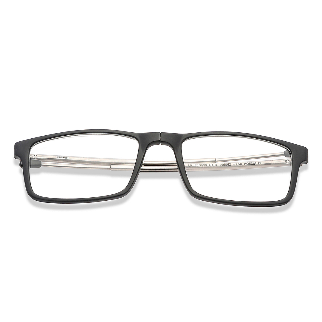 LENSKART PREMIUM READERS Black Black Full Rim Rectangle LENSKART PREMIUM READERS LK E13688 Only for 1 5 Prefitted Powers left side