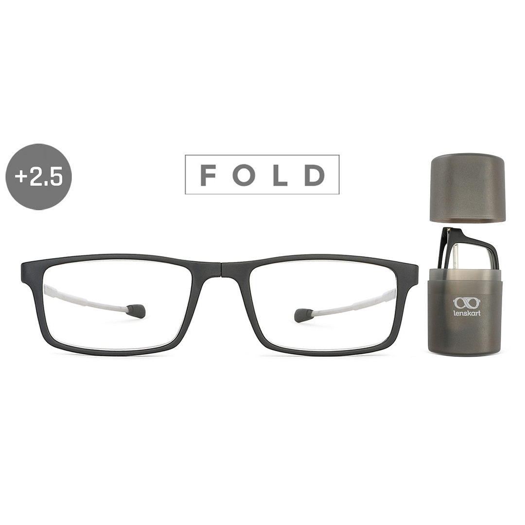 LENSKART PREMIUM READERS Black Black Full Rim Rectangle LENSKART PREMIUM READERS LK E13688 Only for 2 5 Prefitted Powers left side