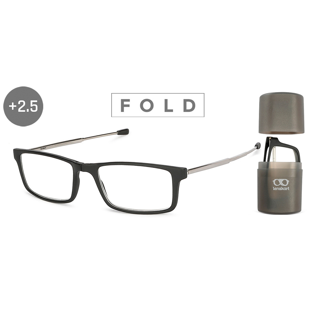 LENSKART PREMIUM READERS Black Black Full Rim Rectangle LENSKART PREMIUM READERS LK E13688 Only for 2 5 Prefitted Powers right side