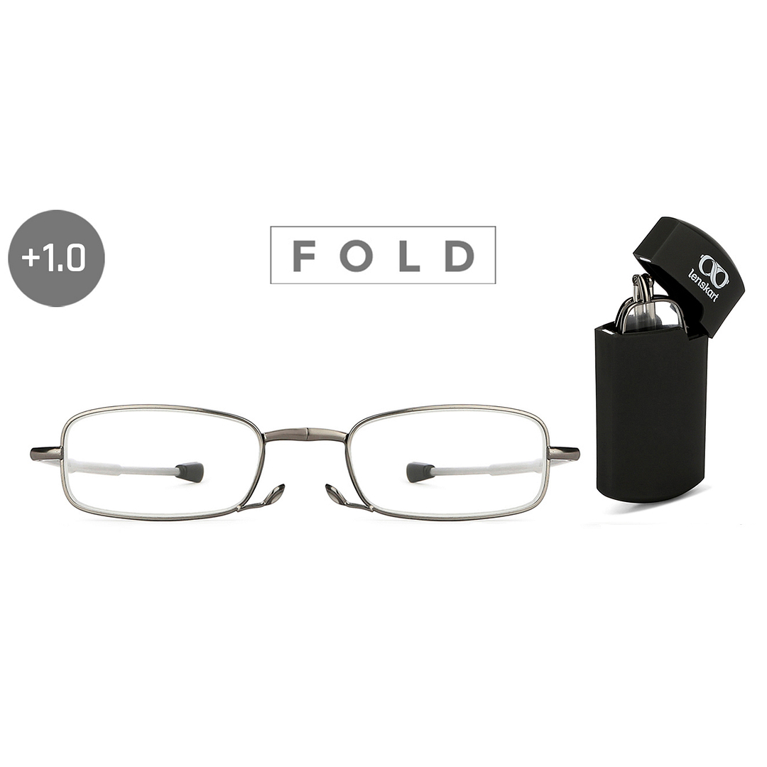 LENSKART PREMIUM READERS Gunmetal Black Full Rim Rectangle LENSKART PREMIUM READERS LK E13689 Only for 1 Prefitted Powers left side