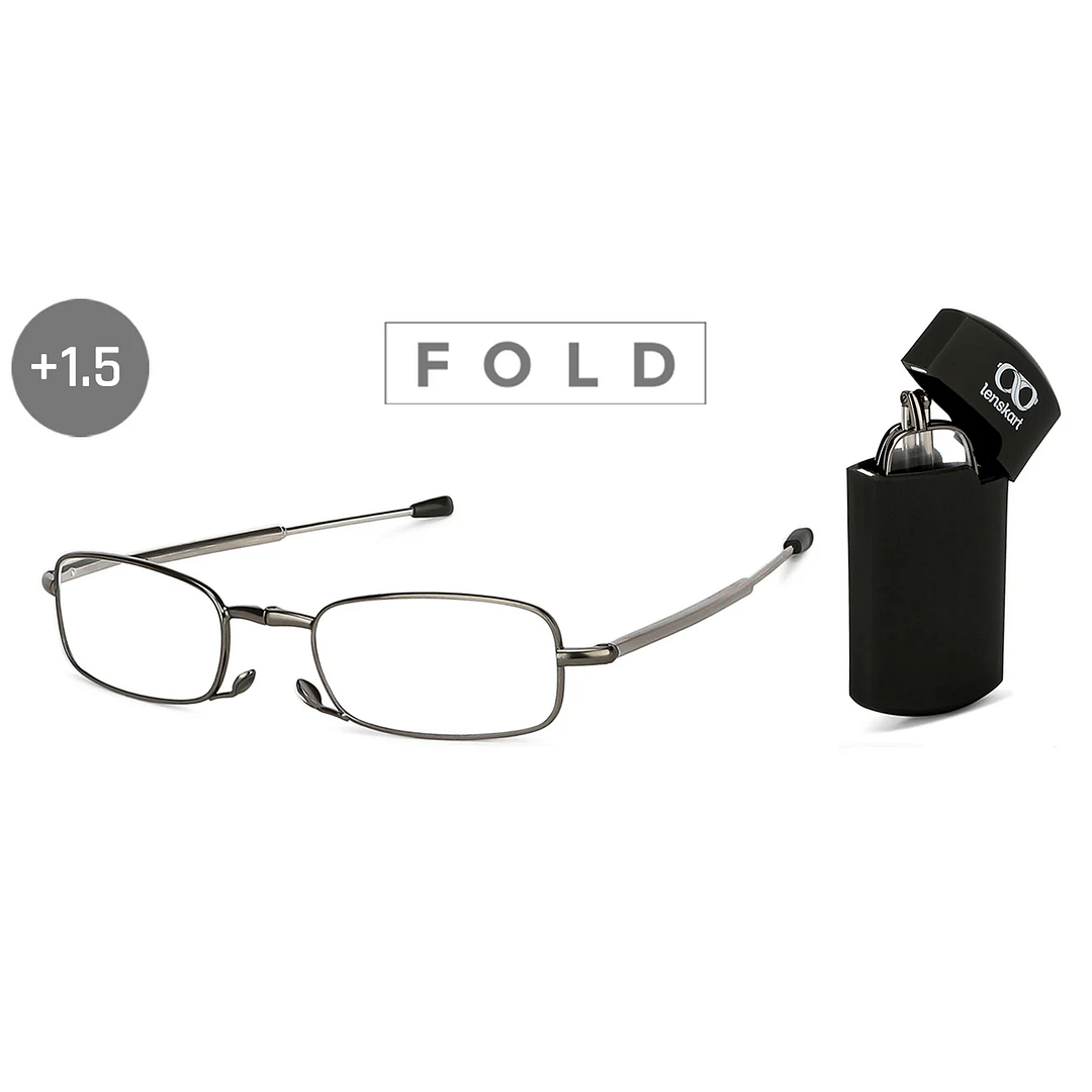 LENSKART PREMIUM READERS Gunmetal Black Full Rim Rectangle LENSKART PREMIUM READERS LK E13689 Only for 1 5 Prefitted Powers right side