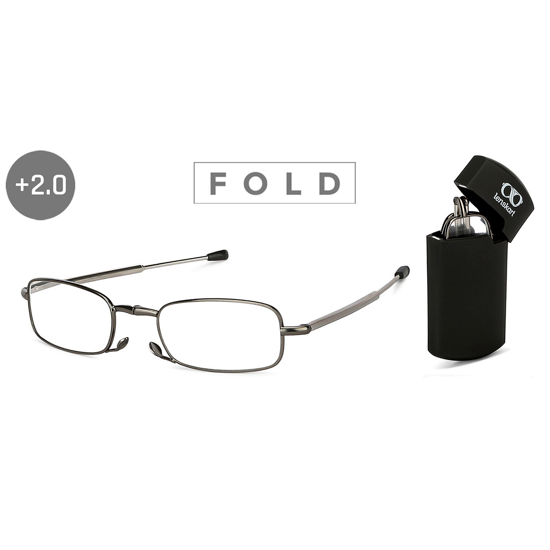 LENSKART PREMIUM READERS Gunmetal Black Full Rim Rectangle LENSKART PREMIUM READERS LK E13689 Only for 2 Prefitted Powers right side