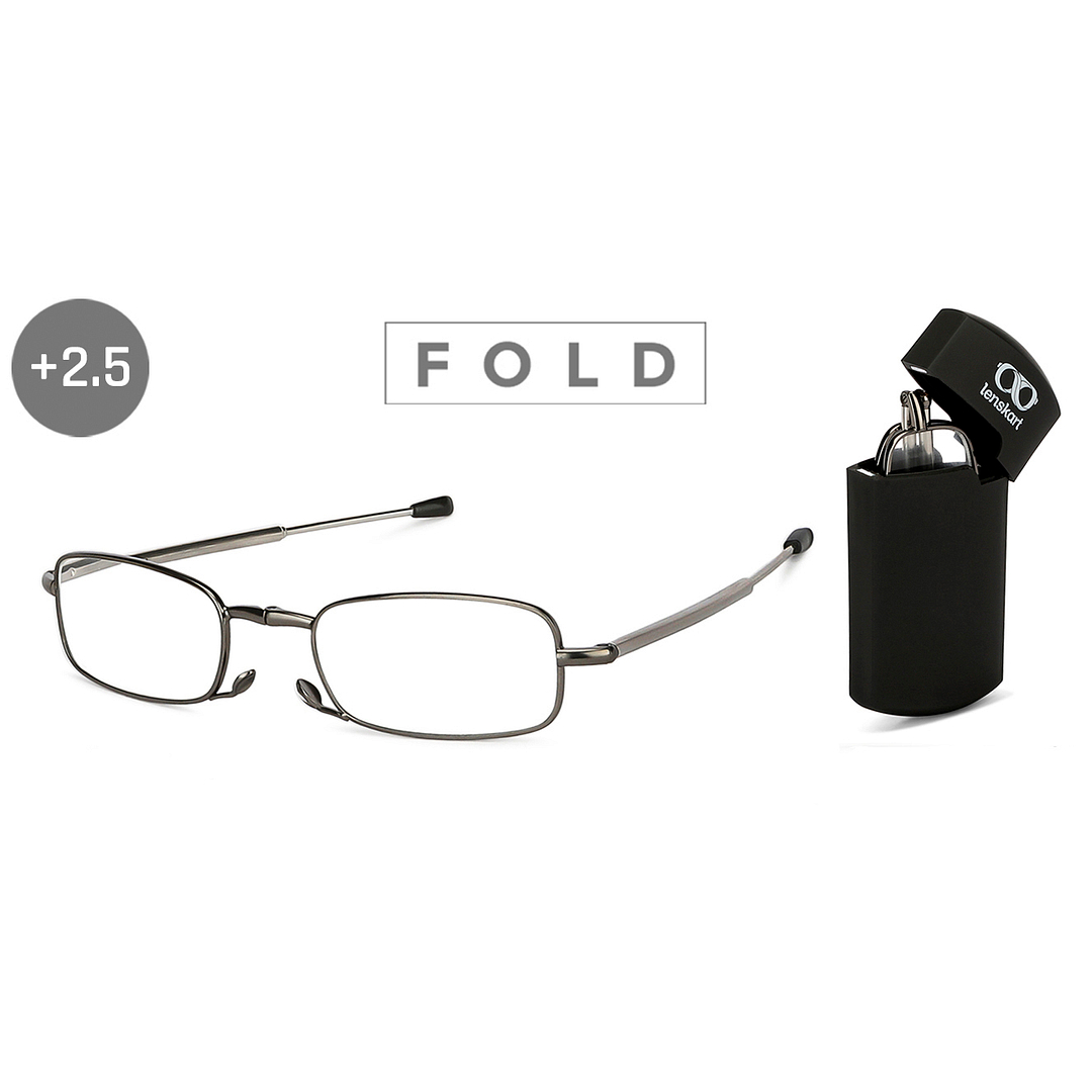 LENSKART PREMIUM READERS Gunmetal Black Full Rim Rectangle LENSKART PREMIUM READERS LK E13689 Only for 2 5 Prefitted Powers right side