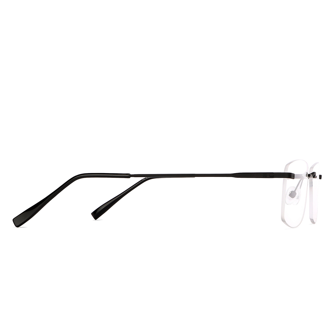 Vincent Chase Online Black Rimless Rectangle left side