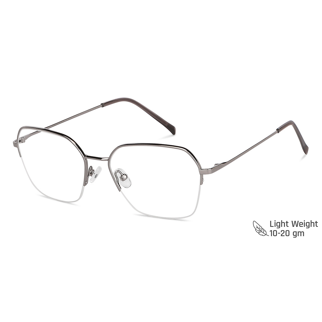 Vincent Chase Online Mid Gunmetal Half Rim Geometric right side