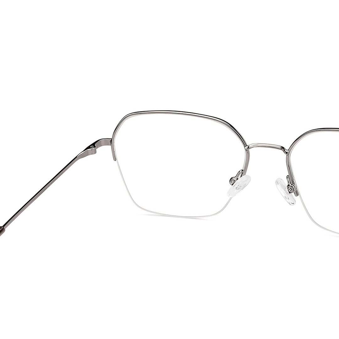 Vincent Chase Online Mid Gunmetal Half Rim Geometric right side
