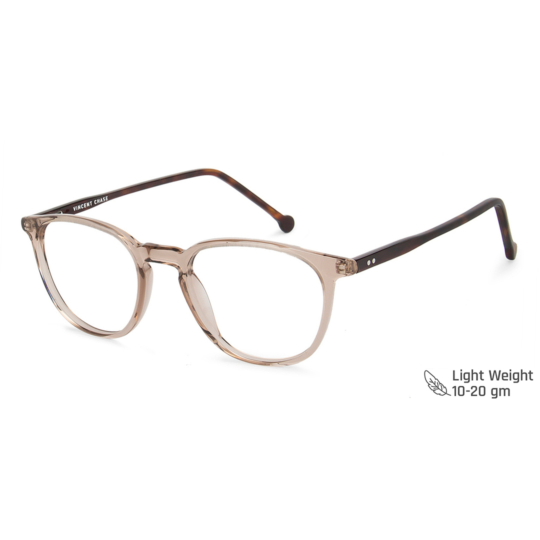 Vincent Chase Online Brown Transparent Full Rim Round right side