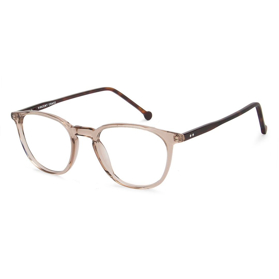 Vincent Chase Online Brown Transparent Full Rim Round left side