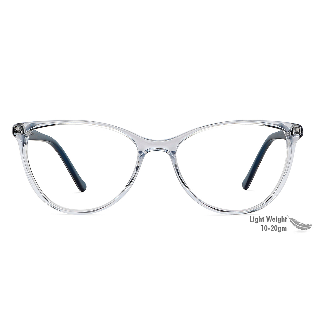 Vincent Chase Online Blue Transparent Full Rim Cat Eye left side