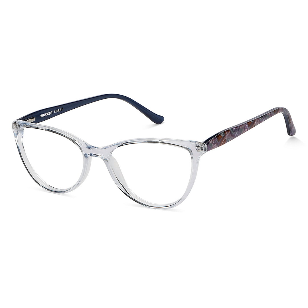 Vincent Chase Online Blue Transparent Full Rim Cat Eye right side