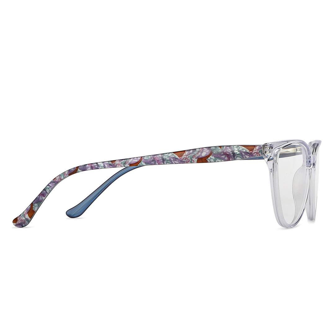 Vincent Chase Online Blue Transparent Full Rim Cat Eye left side