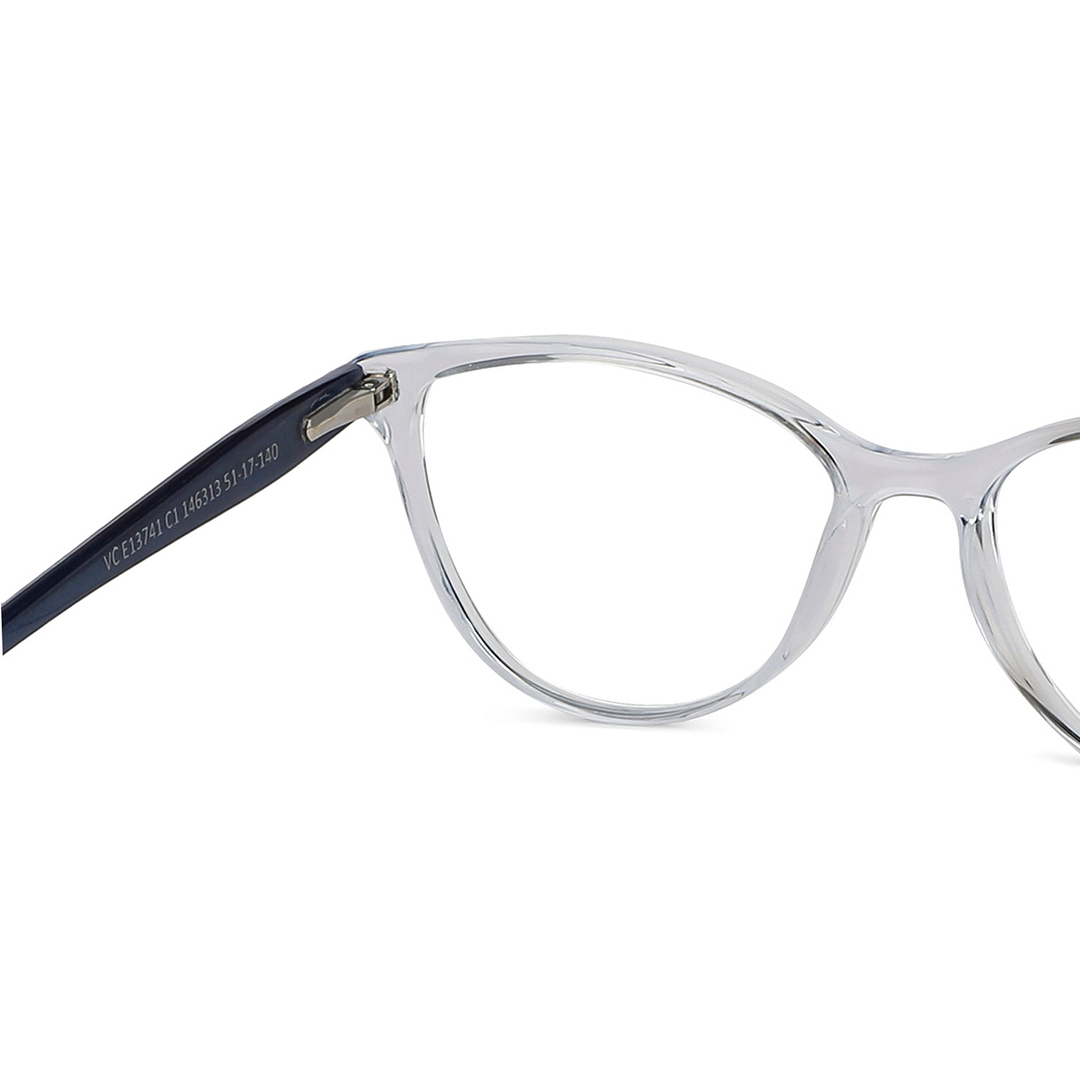 Vincent Chase Online Blue Transparent Full Rim Cat Eye right side