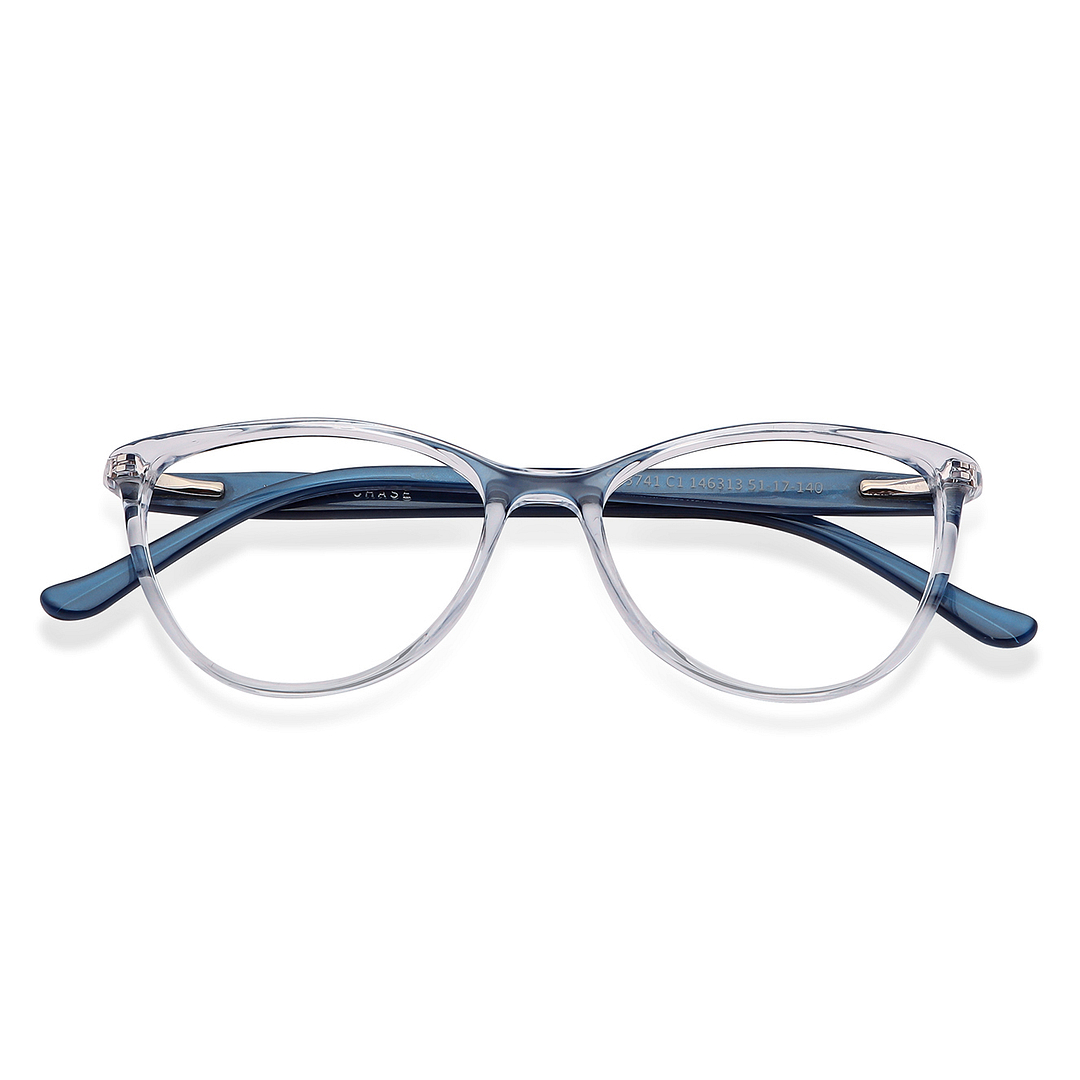 Vincent Chase Online Blue Transparent Full Rim Cat Eye left side
