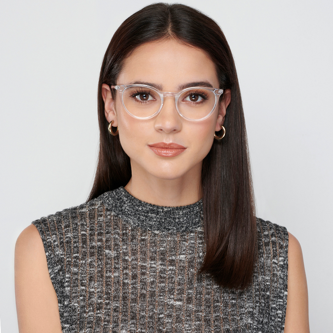 Vincent Chase Online Crystal Transparent Full Rim Cat Eye left side
