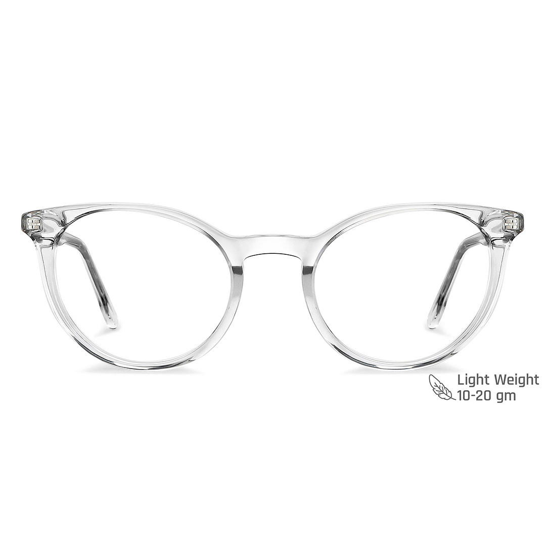 Vincent Chase Online Crystal Transparent Full Rim Cat Eye left side