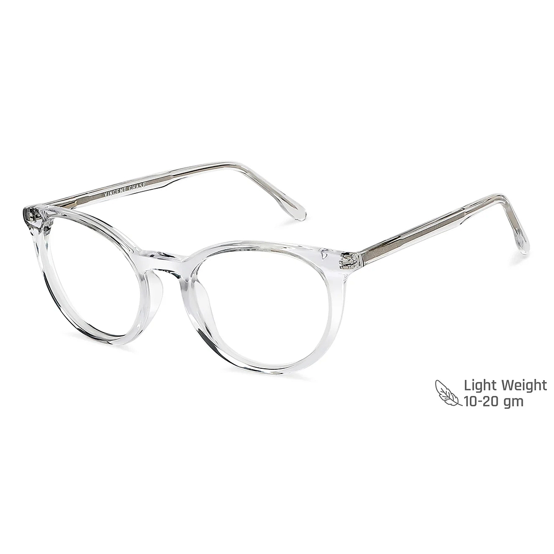 Vincent Chase Online Crystal Transparent Full Rim Cat Eye right side