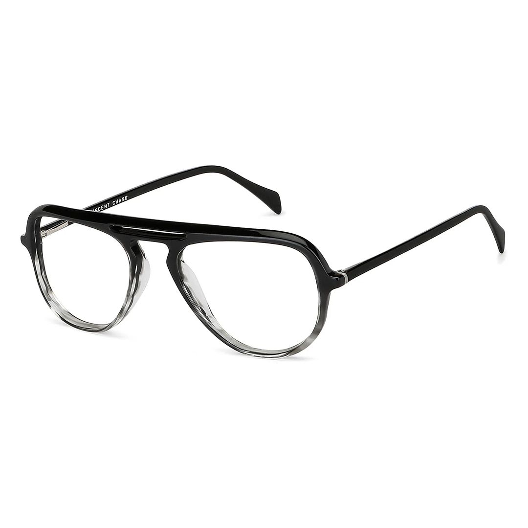 Vincent Chase Online Black Full Rim Aviator right side