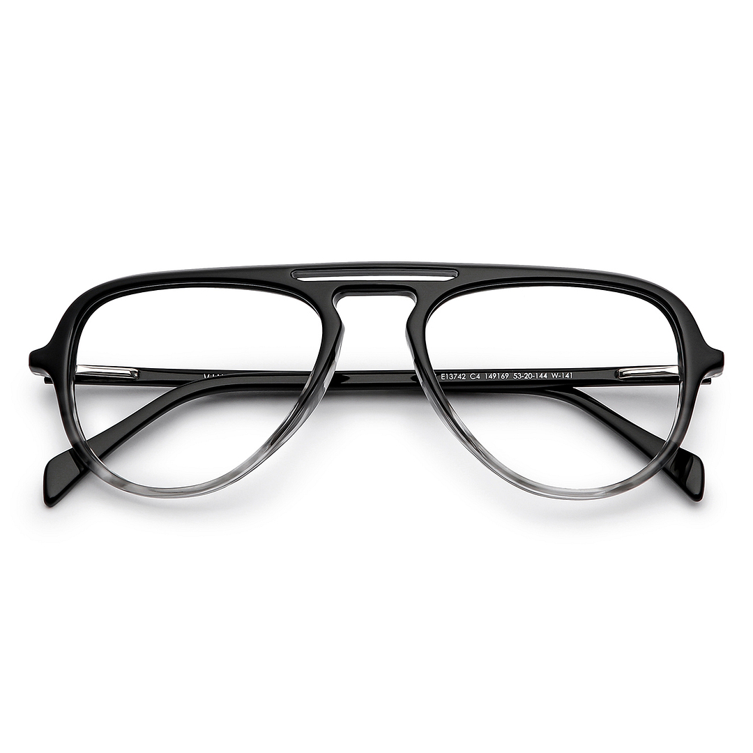 Vincent Chase Online Black Full Rim Aviator left side