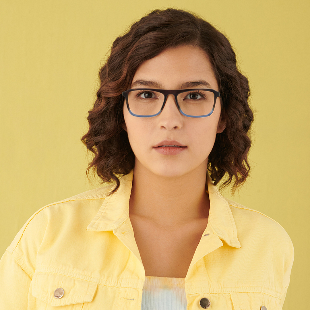 Vincent Chase Online Brown Transparent Full Rim Rectangle left side