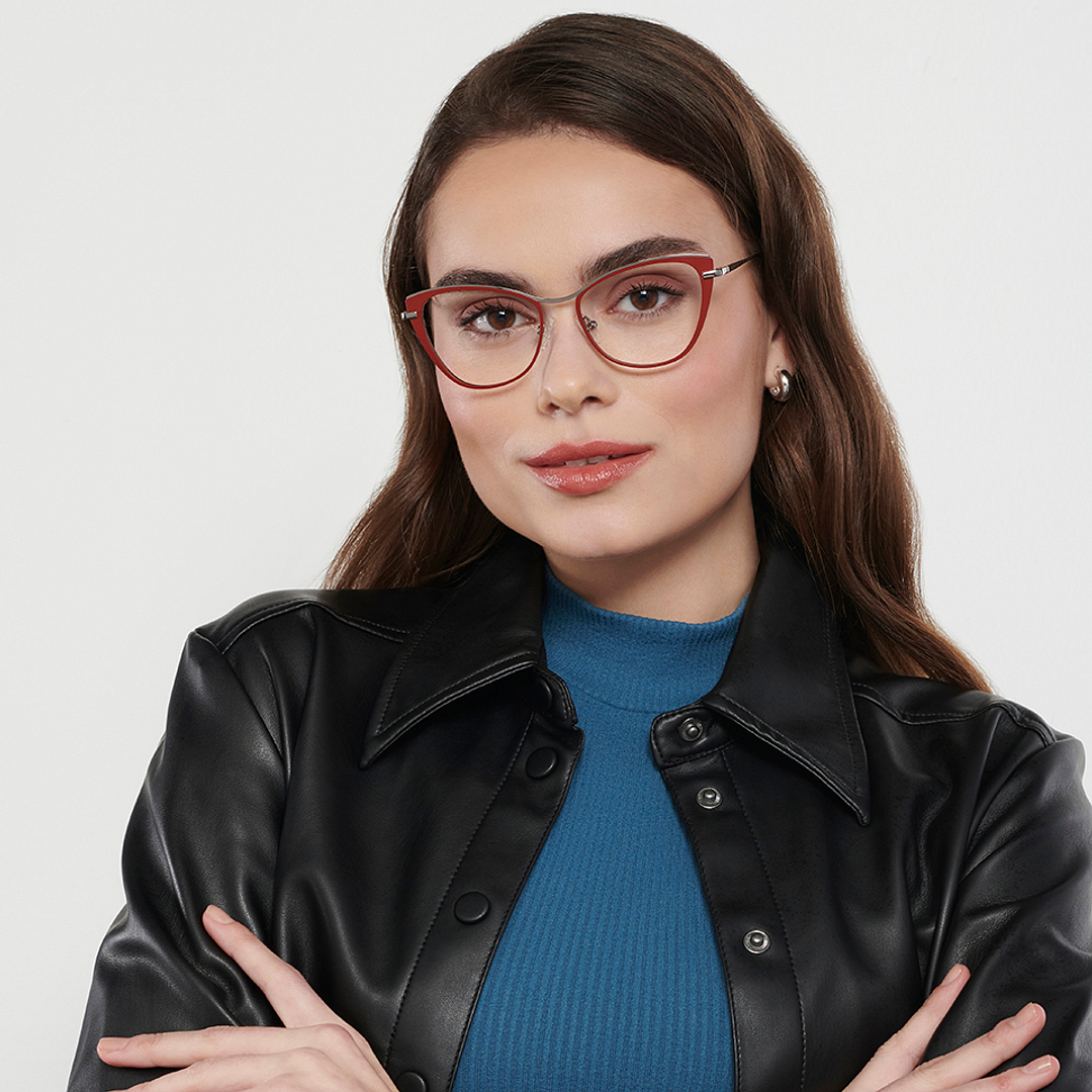 Vincent Chase Online Mid Gunmetal Full Rim Cat Eye right side